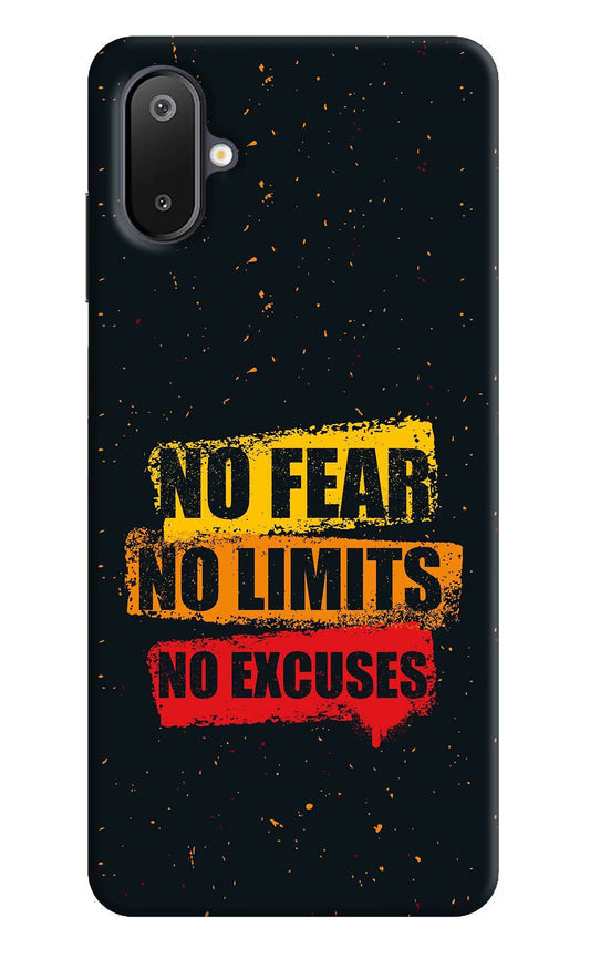 No Fear No Limits No Excuse Samsung M06 5G Back Cover