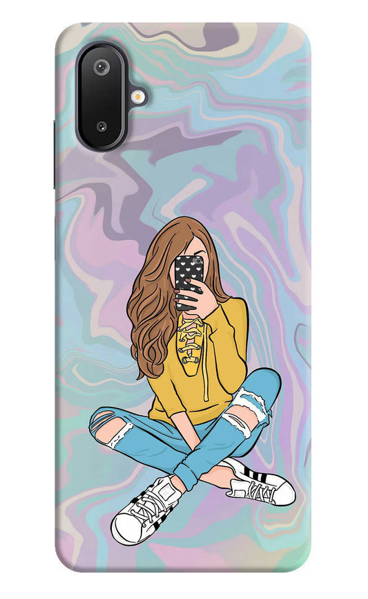 Selfie Girl Samsung M06 5G Back Cover
