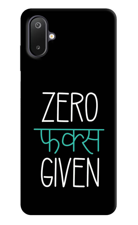 Zero Fucks Given Samsung M06 5G Back Cover