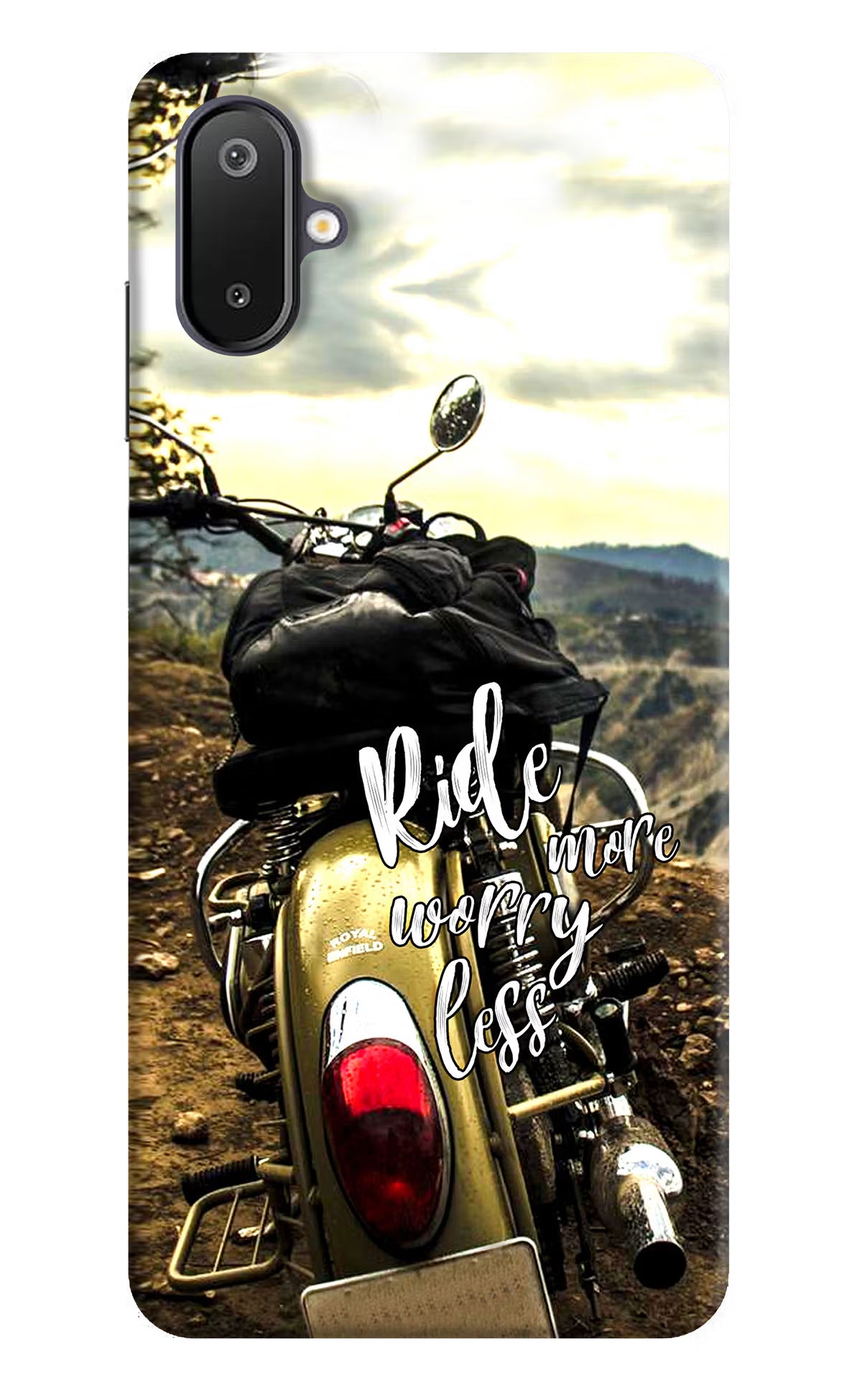 Ride More Worry Less Samsung M06 5G Back Cover