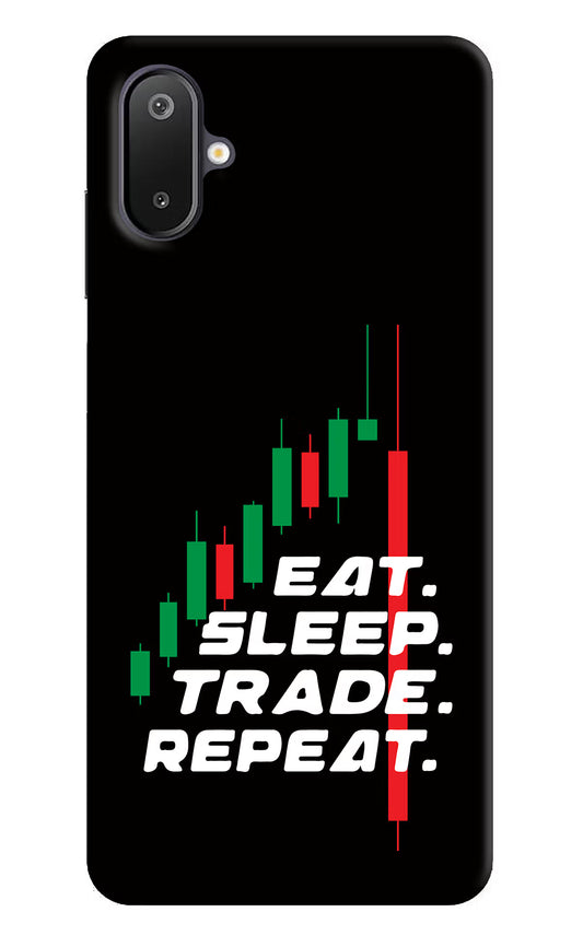 Eat Sleep Trade Repeat Samsung M06 5G Back Cover