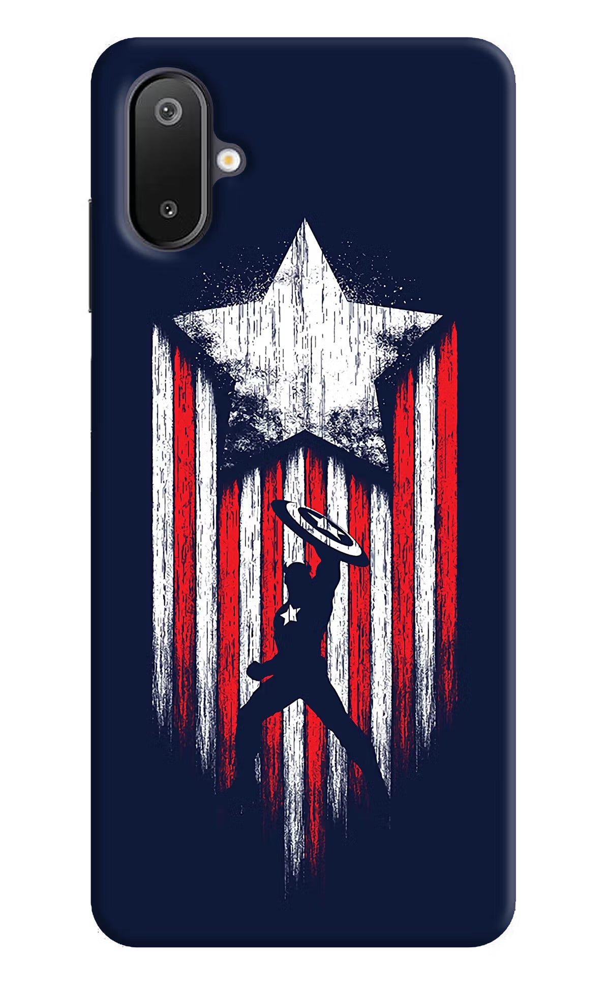 Captain America Marvel Art Samsung M06 5G Back Cover