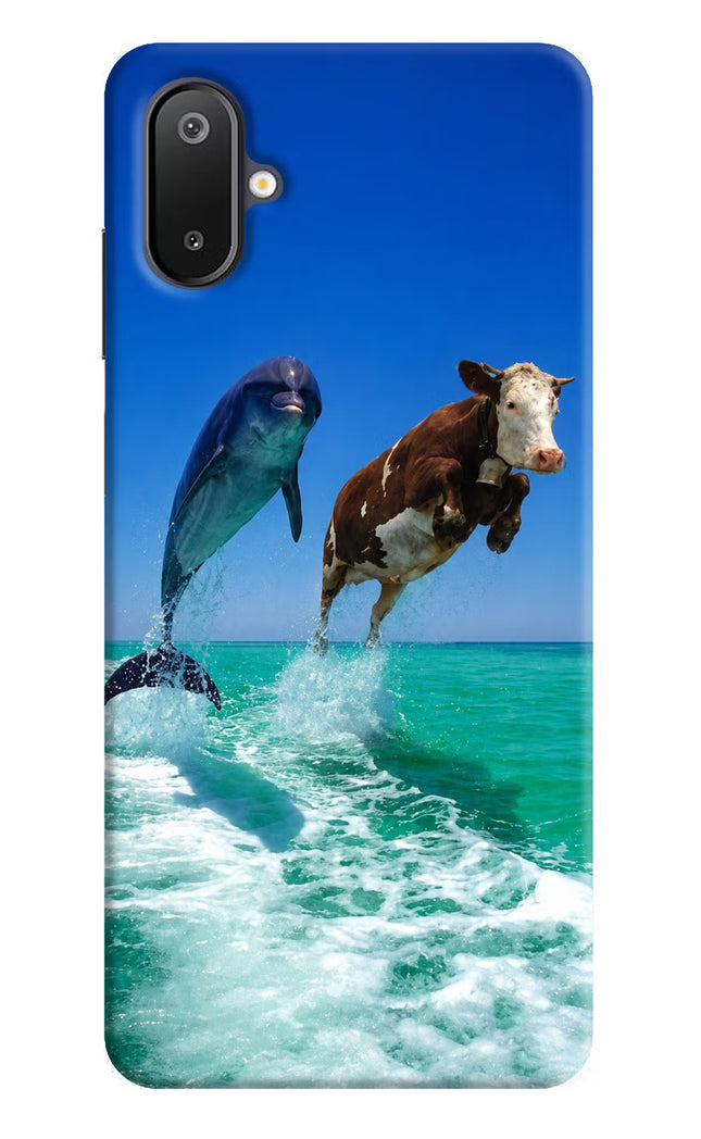 Dolphin vs Cow Samsung M06 5G Hard Case Back Cover by Casekaro