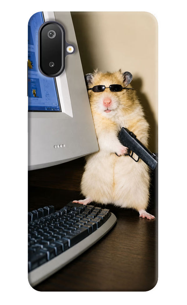 Hacker Hamster Samsung M06 5G Hard Case Back Cover by Casekaro