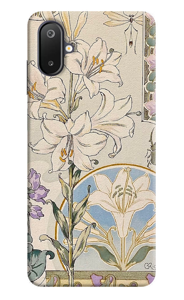 White Lily Samsung M06 5G Hard Case Back Cover by Casekaro