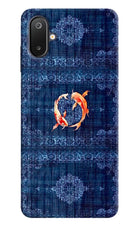 Koi Blue Samsung M06 5G Hard Case Back Cover by Casekaro