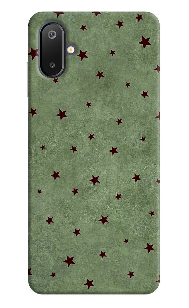 Green Stars Samsung M06 5G Hard Case Back Cover by Casekaro