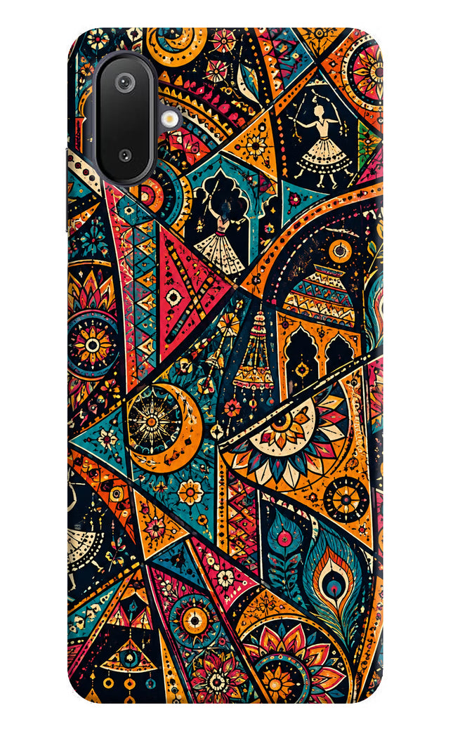 Folk Print Samsung M06 5G Hard Case Back Cover by Casekaro