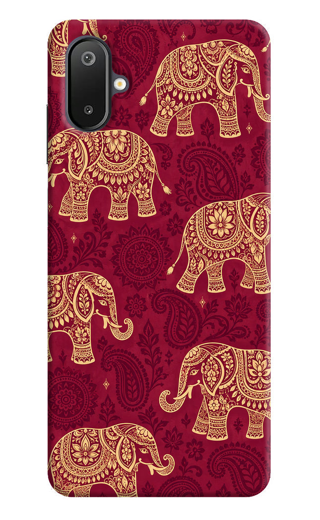 Maroon Elephant Samsung M06 5G Hard Case Back Cover by Casekaro