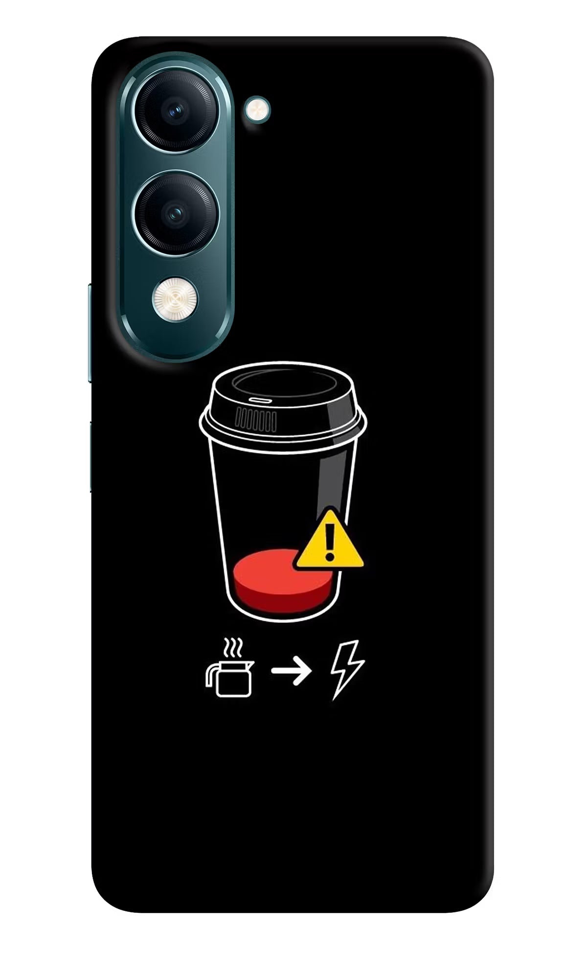 Coffee Vivo Y19s 5G Hard Case Back Cover by Casekaro