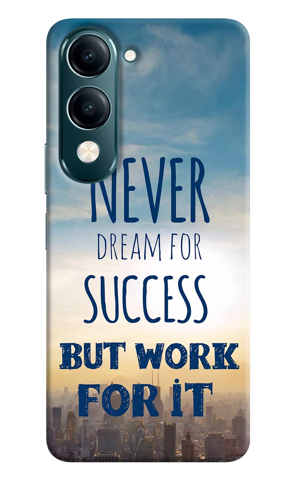 Never Dream For Success But Work For It Vivo Y19s 5G Hard Case Back Cover by Casekaro