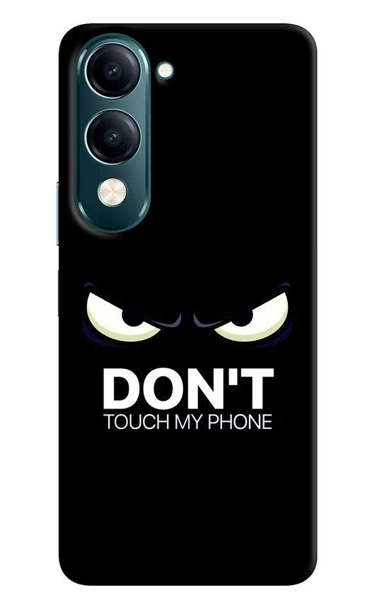 Don'T Touch My Phone Vivo Y19s 5G Hard Case Back Cover by Casekaro