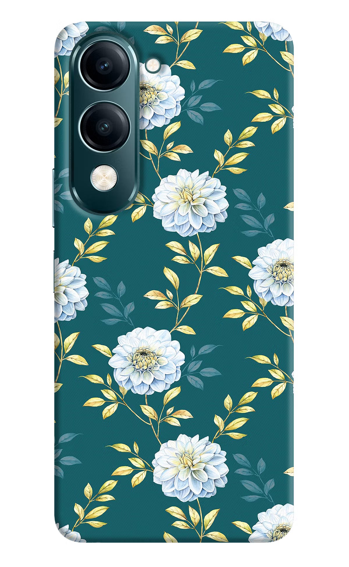 Flowers Vivo Y19s 5G Hard Case Back Cover by Casekaro