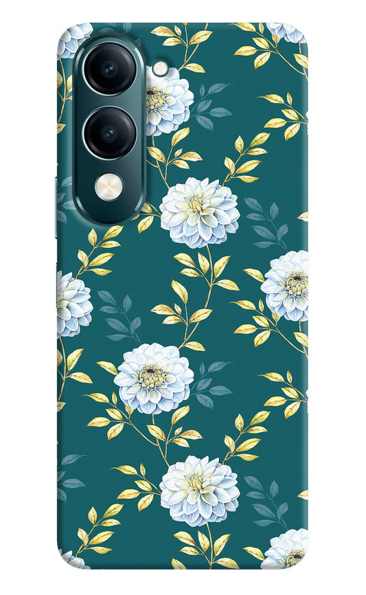 Flowers Vivo Y19s 5G Hard Case Back Cover by Casekaro