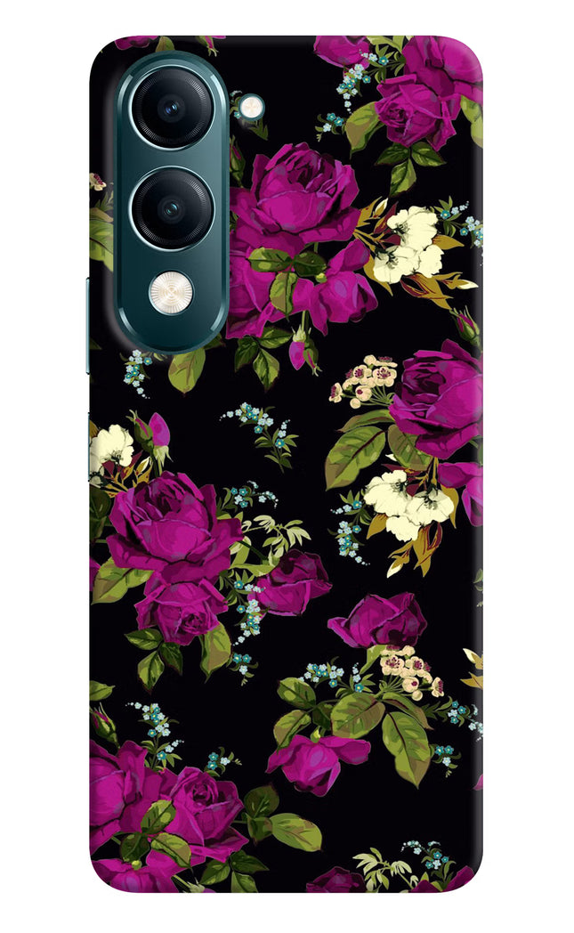 Flowers Vivo Y19s 5G Hard Case Back Cover by Casekaro