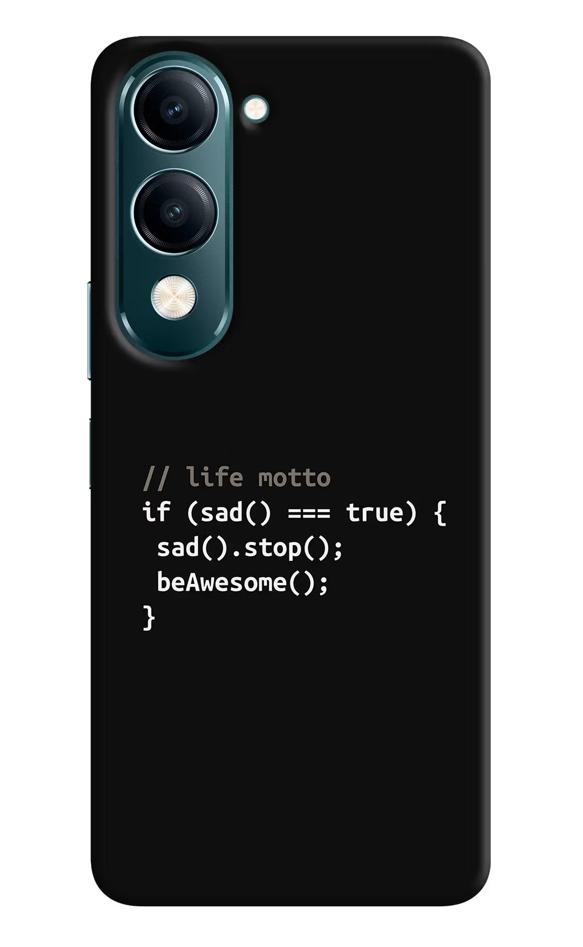 Life Motto Code Vivo Y19s 5G Hard Case Back Cover by Casekaro