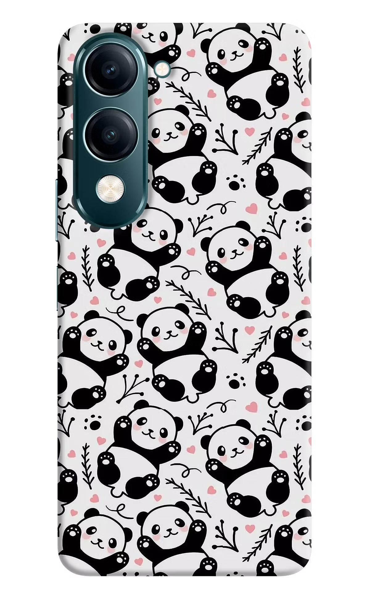 Cute Panda Vivo Y19s 5G Hard Case Back Cover by Casekaro
