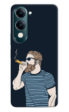 Smoking Vivo Y19s 5G Hard Case Back Cover by Casekaro
