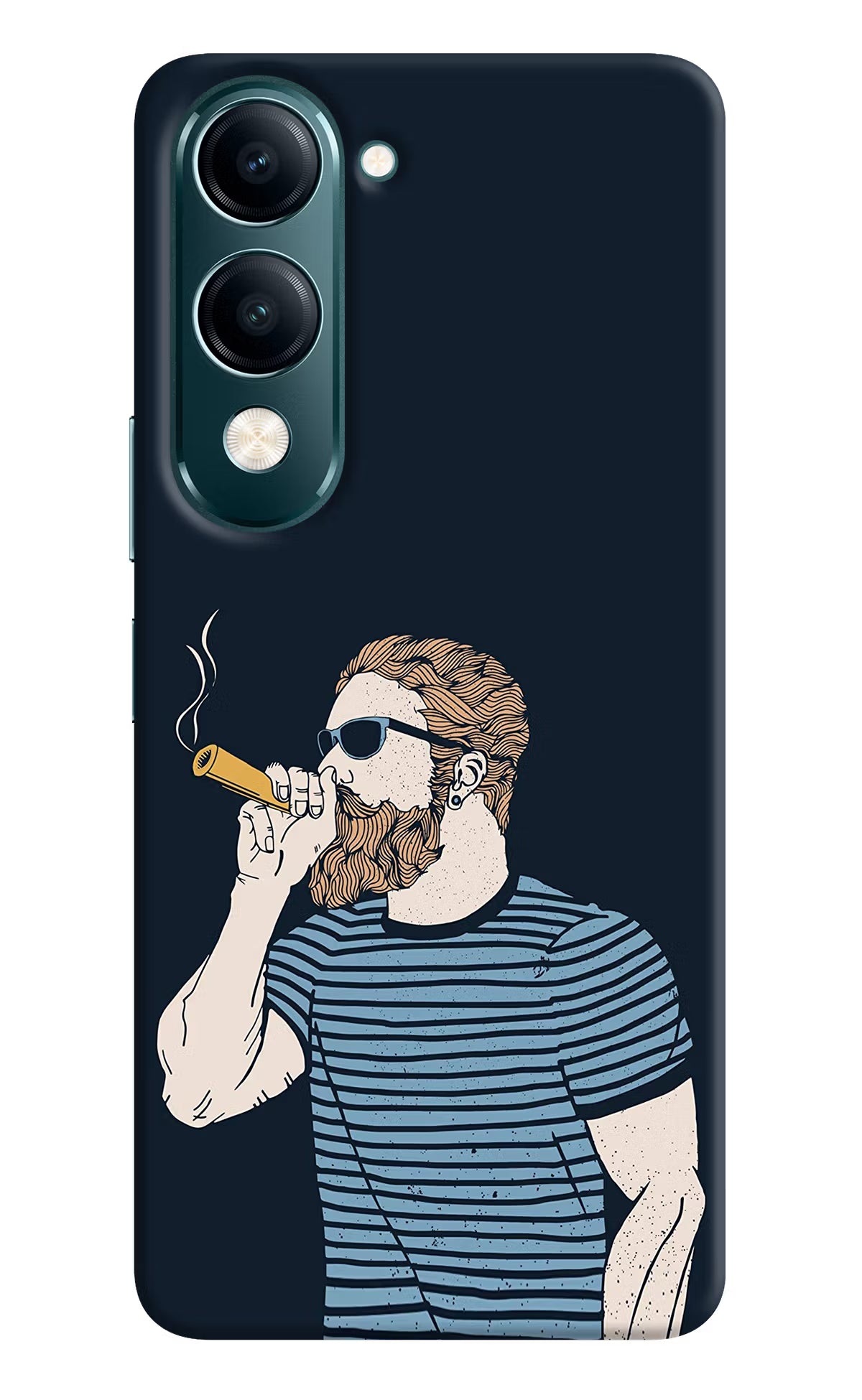 Smoking Vivo Y19s 5G Hard Case Back Cover by Casekaro
