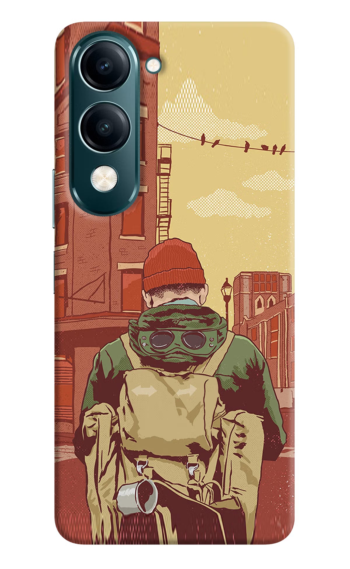 Adventurous Vivo Y19s 5G Hard Case Back Cover by Casekaro
