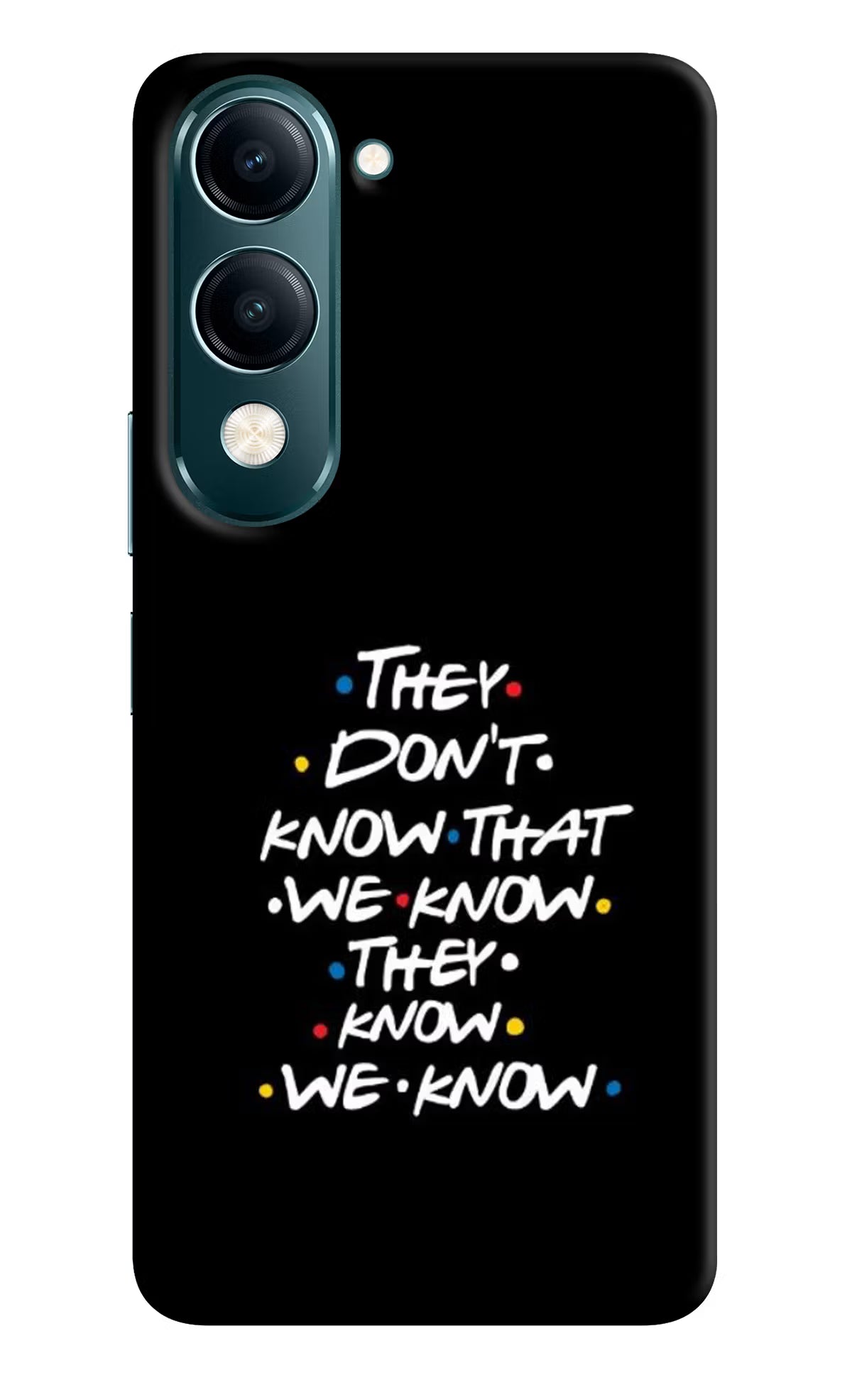 FRIENDS Dialogue Vivo Y19s 5G Hard Case Back Cover by Casekaro