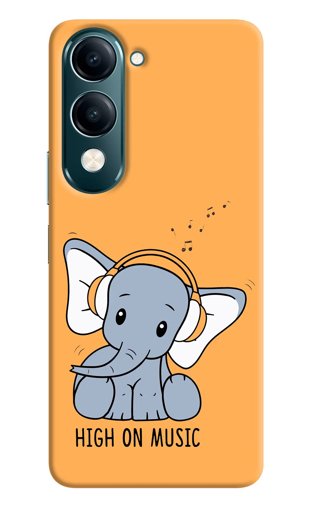 High On Music Vivo Y19s 5G Hard Case Back Cover by Casekaro