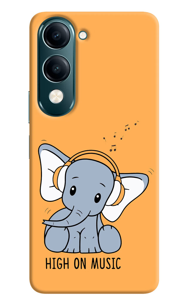 High On Music Vivo Y19s 5G Hard Case Back Cover by Casekaro
