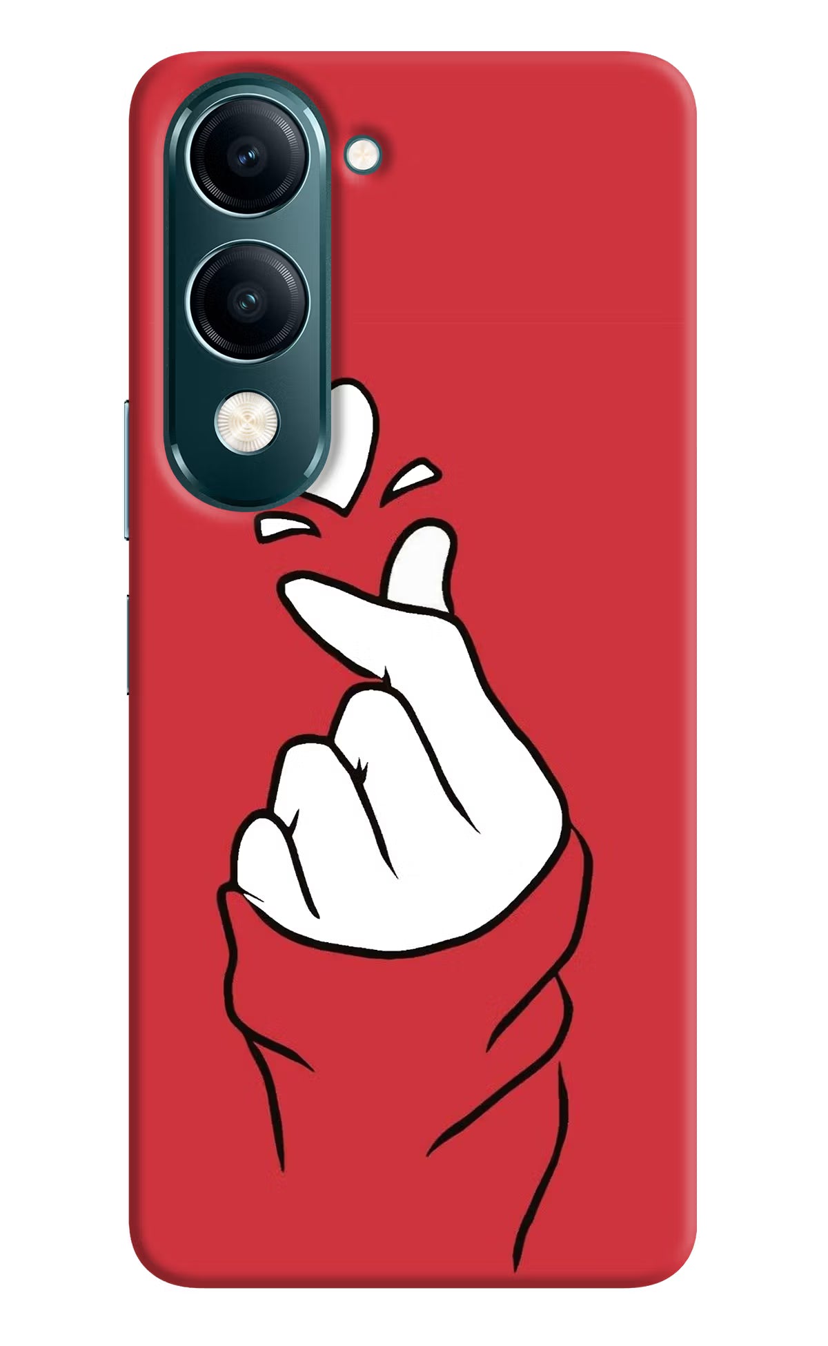 Korean Love Sign Vivo Y19s 5G Hard Case Back Cover by Casekaro