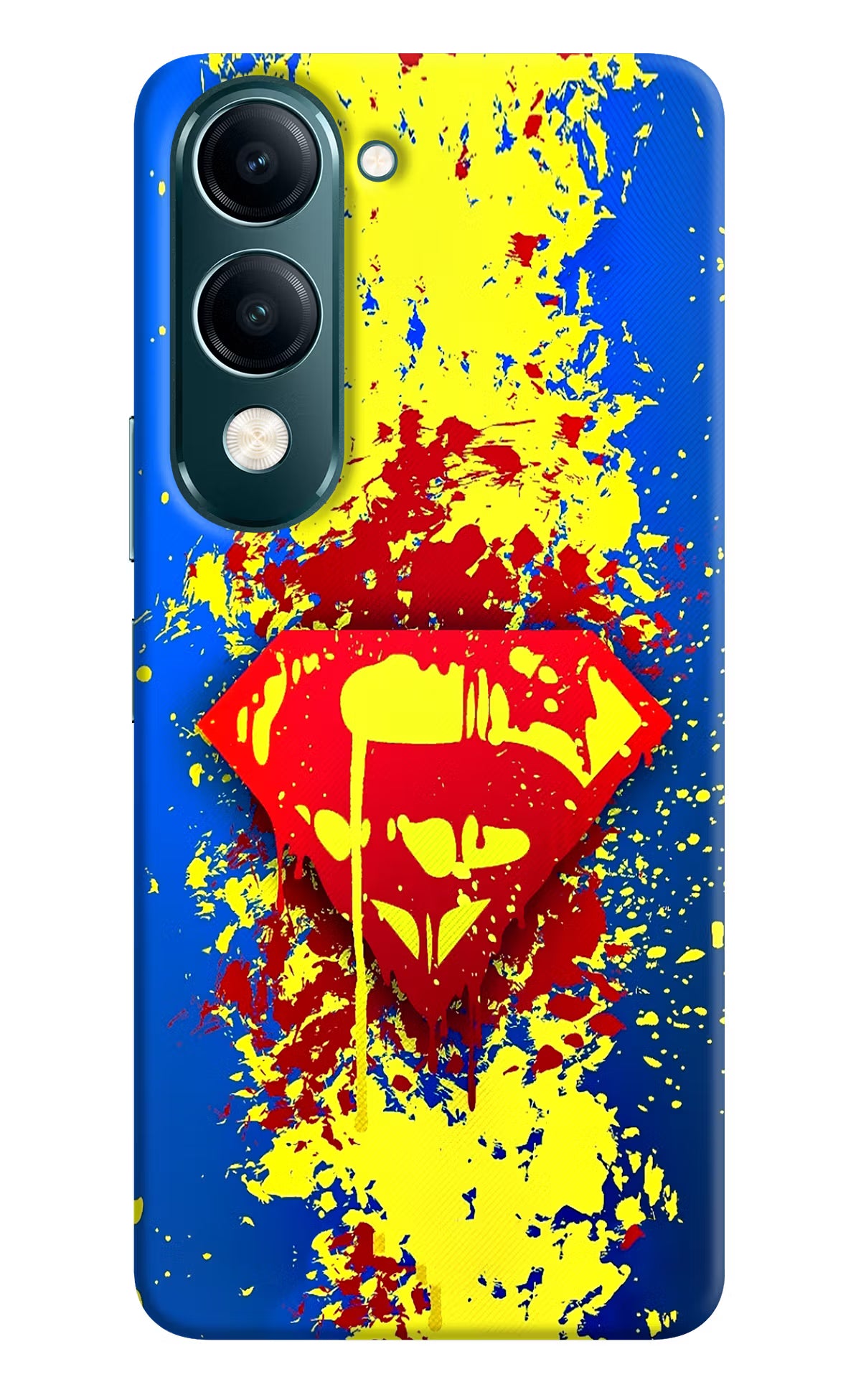 Superman logo Vivo Y19s 5G Hard Case Back Cover by Casekaro
