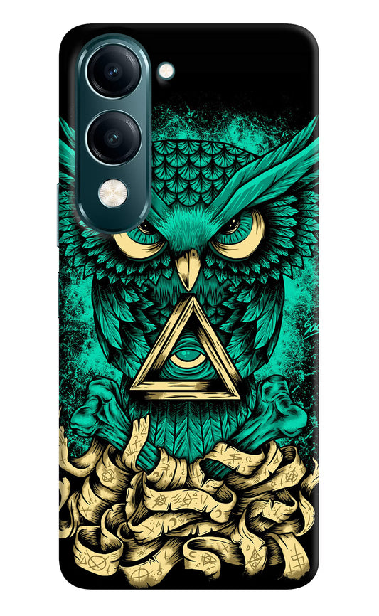 Green Owl Vivo Y19s 5G Hard Case Back Cover by Casekaro