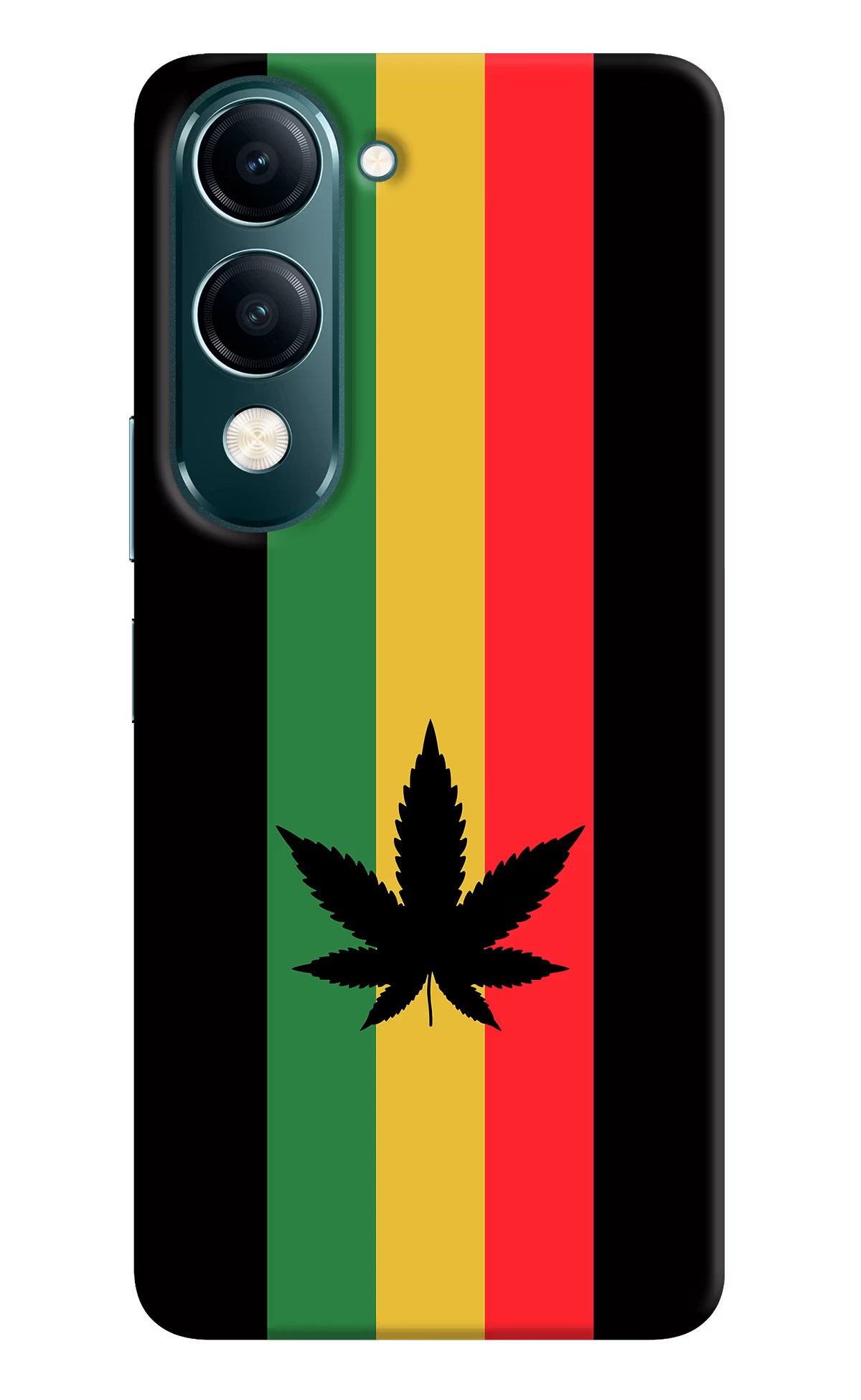Weed Flag Vivo Y19s 5G Hard Case Back Cover by Casekaro