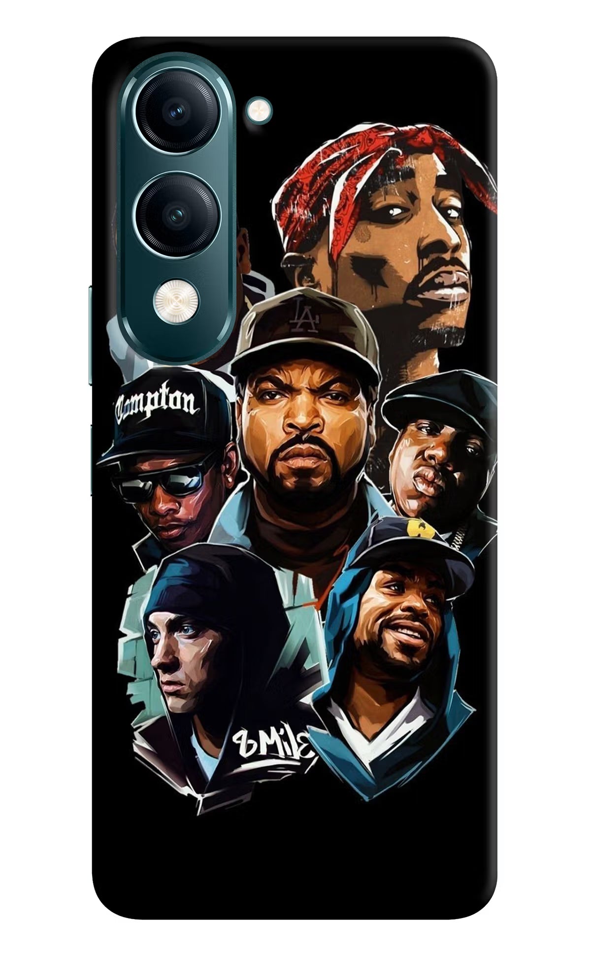 Rappers Vivo Y19s 5G Hard Case Back Cover by Casekaro