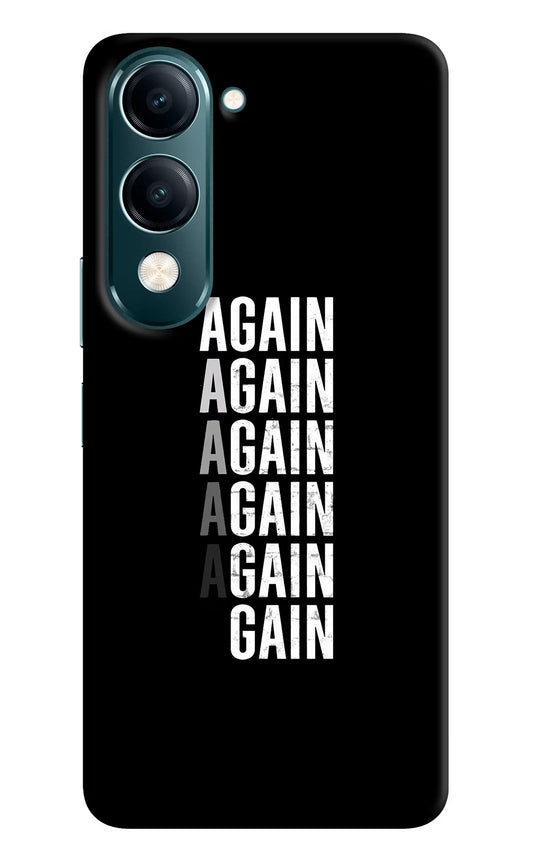 Again Again Gain Vivo Y19s 5G Hard Case Back Cover by Casekaro