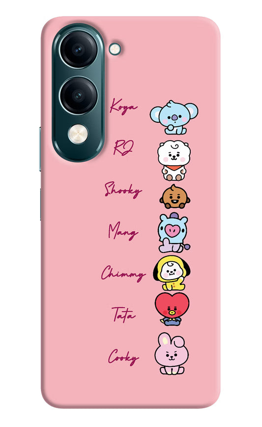 BTS names Vivo Y19s 5G Hard Case Back Cover by Casekaro