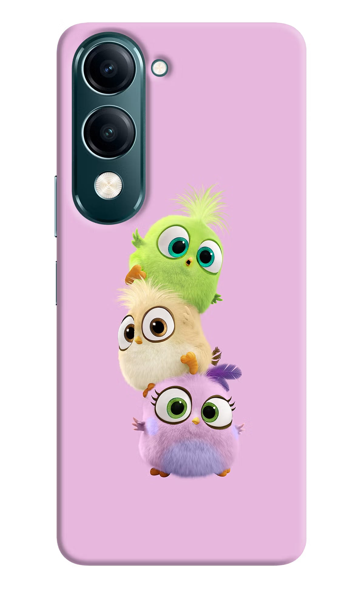 Cute Little Birds Vivo Y19s 5G Hard Case Back Cover by Casekaro