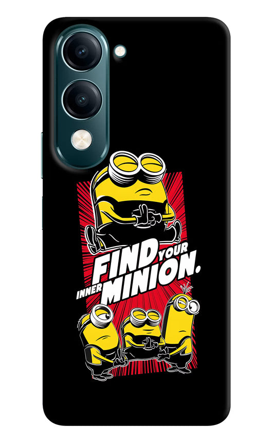 Find your inner Minion Vivo Y19s 5G Hard Case Back Cover by Casekaro