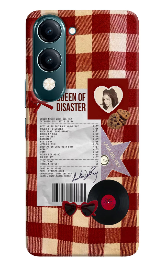 Queen of Disaster Vivo Y19s 5G Hard Case Back Cover by Casekaro