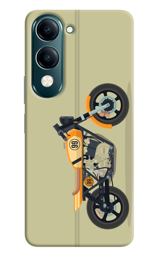 Vertical Speedster Vivo Y19s 5G Hard Case Back Cover by Casekaro