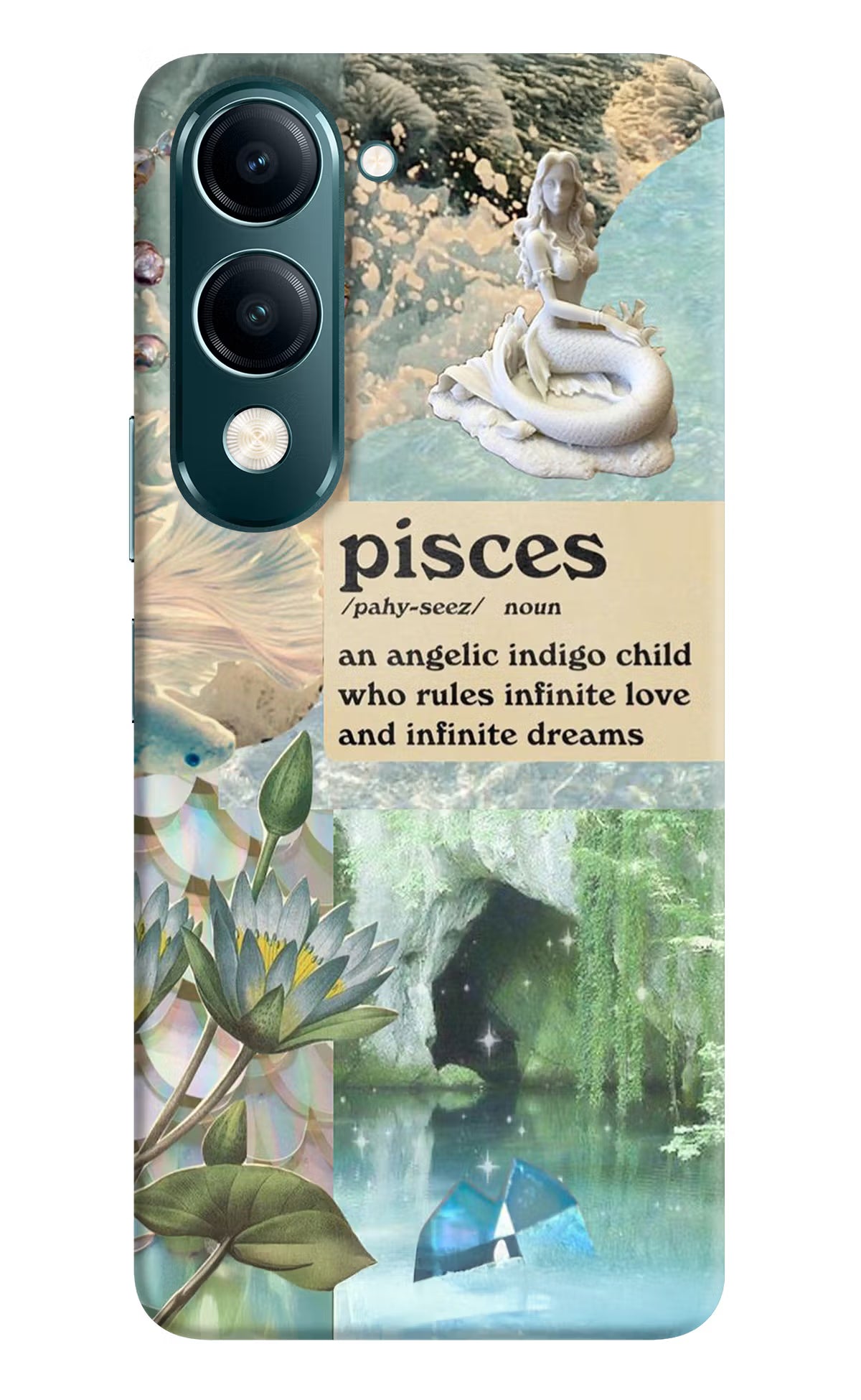 Pisces Zodiac Vivo Y19s 5G Hard Case Back Cover by Casekaro