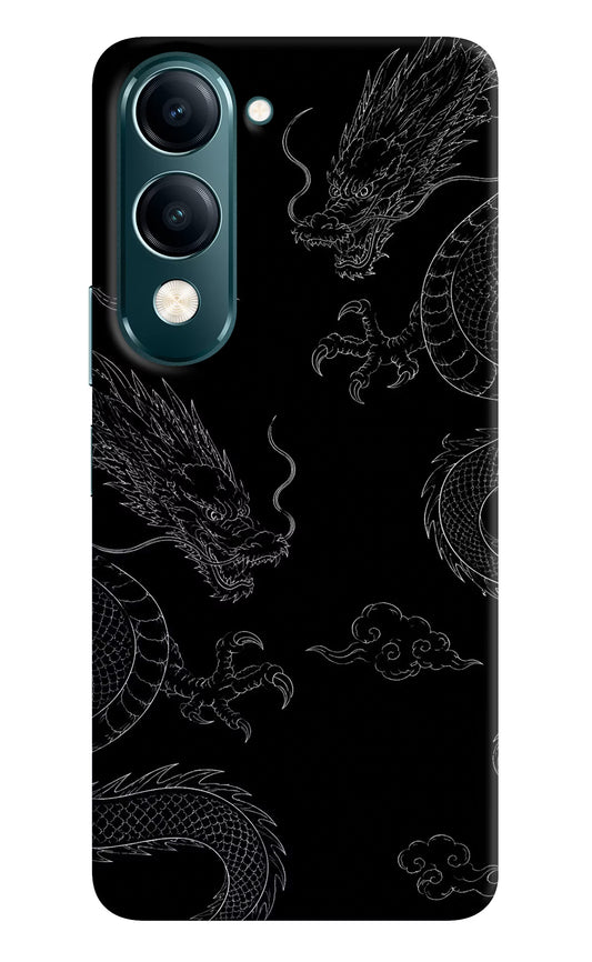 Twin Dragons Vivo Y19s 5G Hard Case Back Cover by Casekaro