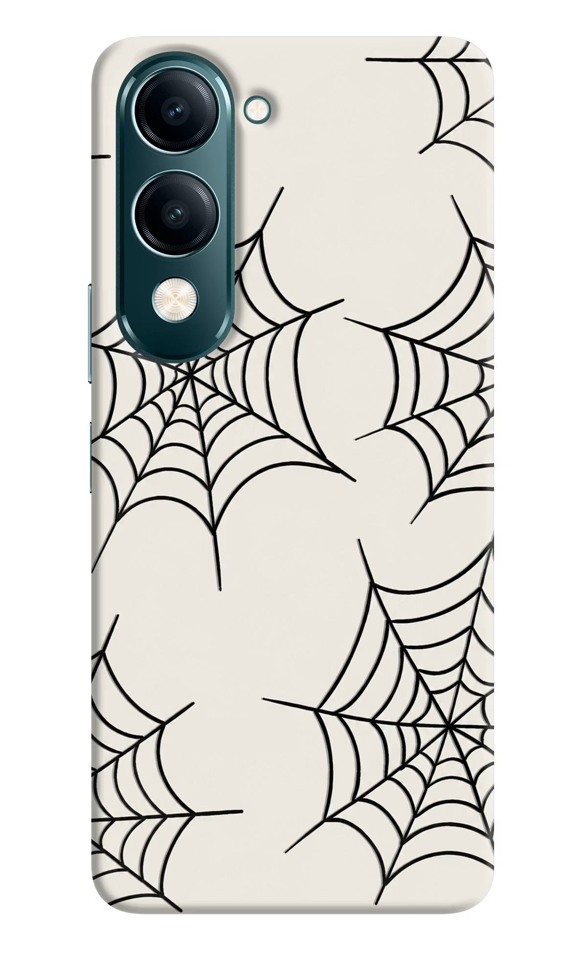 Spider Web Vivo Y19s 5G Hard Case Back Cover by Casekaro