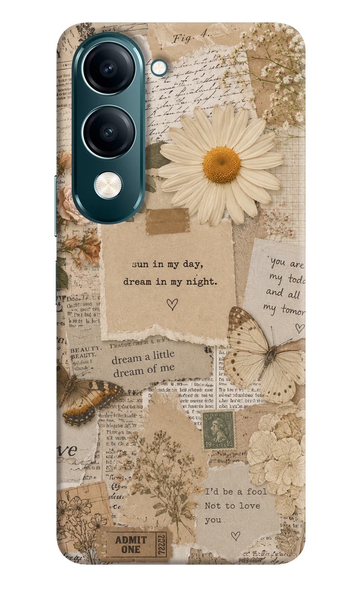 Vintage case Vivo Y19s 5G Back Cover