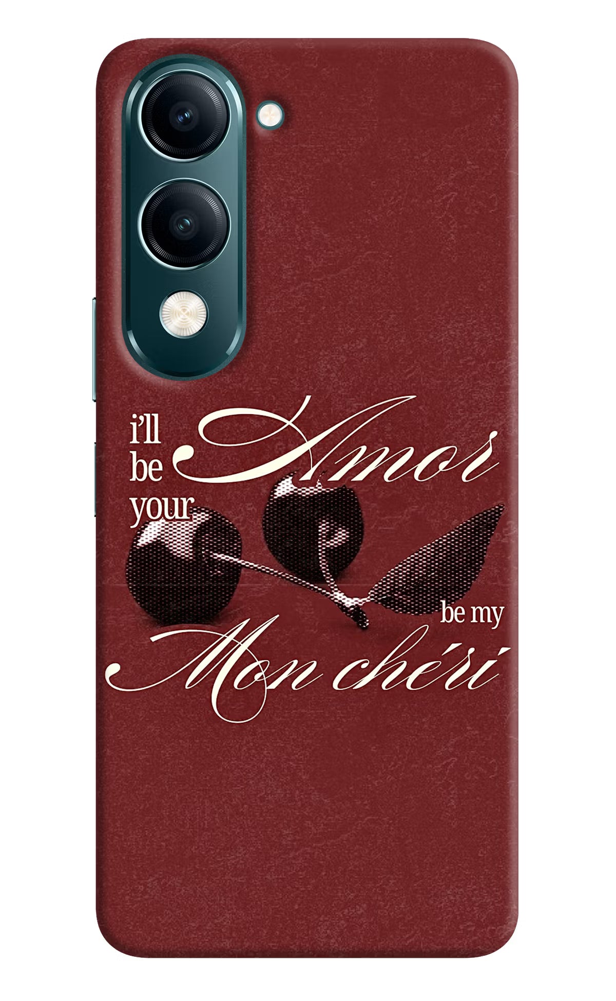 Velvet Cherry Vivo Y19s 5G Back Cover