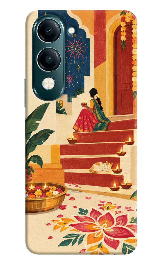 Diwali Rangoli Vivo Y19s 5G Hard Case Back Cover by Casekaro