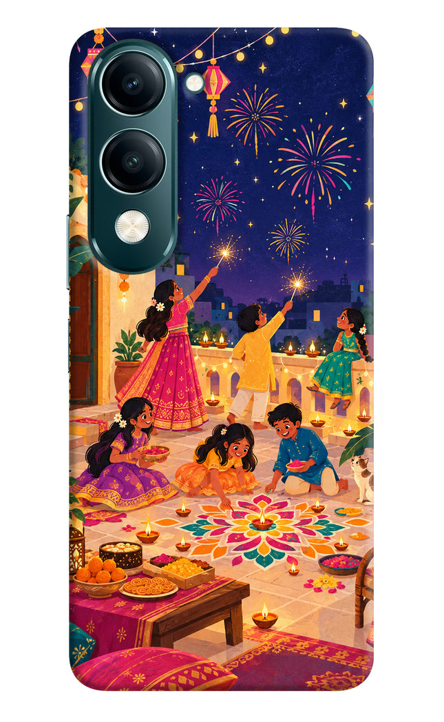 Diwali Night Vivo Y19s 5G Hard Case Back Cover by Casekaro