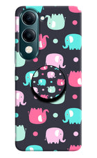 Baby Elephants Vivo Y19s 5G Pop Case by Casekaro