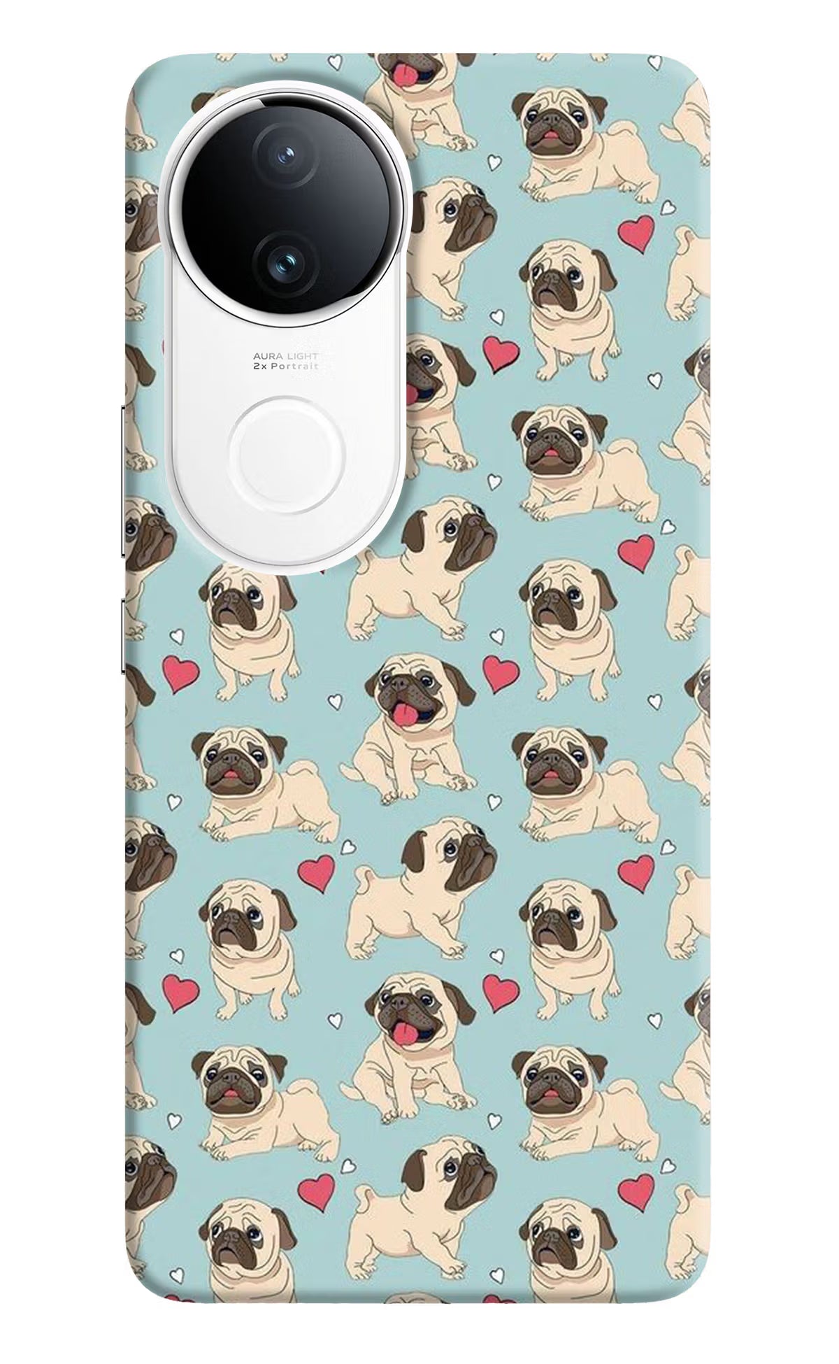 Pug Dog Vivo T4R 5G Hard Case Back Cover by Casekaro