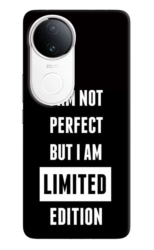 I Am Not Perfect But I Am Limited Edition Vivo T4R 5G Hard Case Back Cover by Casekaro