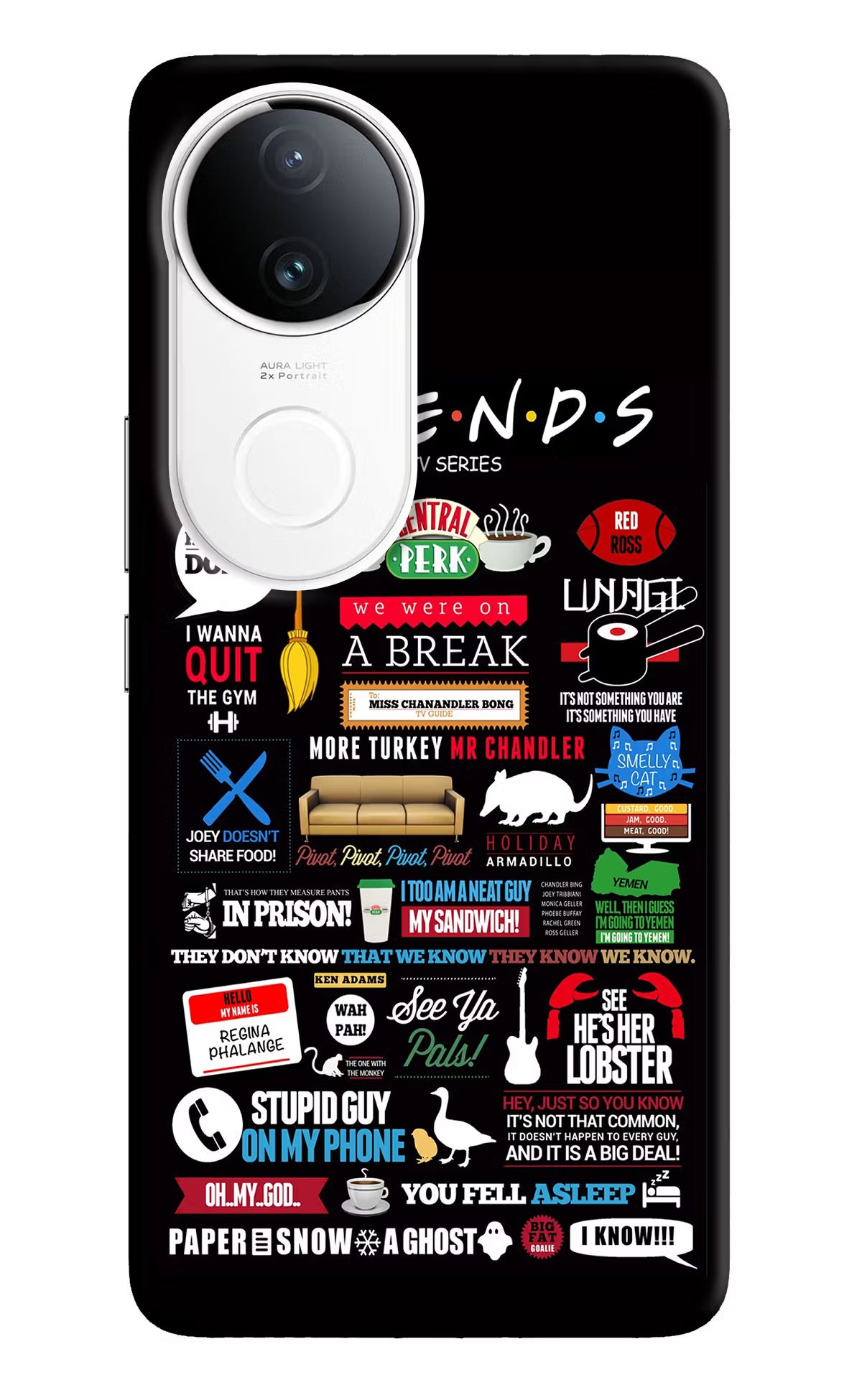 FRIENDS Vivo T4R 5G Hard Case Back Cover by Casekaro