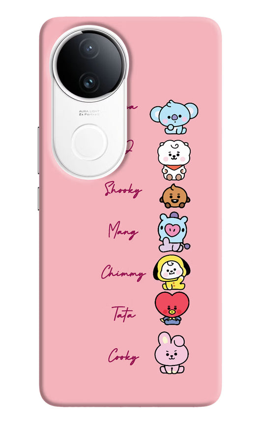 BTS names Vivo T4R 5G Hard Case Back Cover by Casekaro